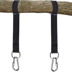ZONKO Tree Swing Straps 2 Pcs Hanging Kit Holds 2200lbs with Safety Lock Carabiners Outdoor Swing Hangers for Hammocks,Tires and Disc Swings Holds Up to 2200 LBs 