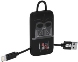 Tribe - Star Wars USB To Lightning Sync&charge Cable Apple Mfi Certified 22CM - Darth Vader For Apple Iphone