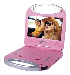 Sylvania 10" Portable DVD Player with Handle in Pink
