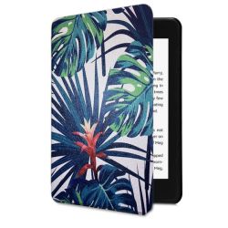 Cawa Smart Cover For Kindle Paperwhite 6.8 Gen 11 - Leaves And Flowers