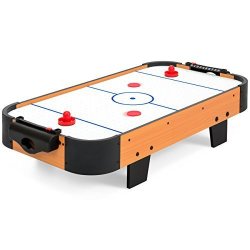 Best Choice Products 40IN Portable Tabletop Air Hockey Arcade Table For Game Room Living Room W 100V Motor Powerful Electric Fan 2 Strikers 2 Pucks