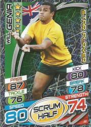 Rugby World Cup 2015 - Topps - Will Genia "star Player" Foil Trading Card 18