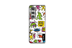 Samsung Keith Haring Pattern Eco-friends Case For Galaxy Z FOLD5