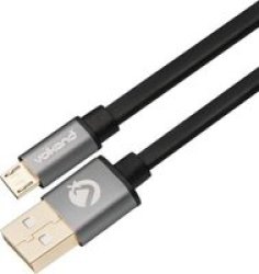 Volkano Couple Series Micro USB Premium Twin Pack Charge data Cable - 1M