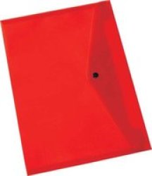 Bantex A4 Lightweight Flat Landscape Business Envelope Red