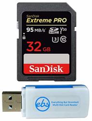Sandisk 32GB Sdhc Sd Extreme Pro Memory Card Works With Canon Eos R Rp M M10 Mirrorless Camera Class 10 Uhs-i SDSDXXG-032G-GN4IN Plus 1
