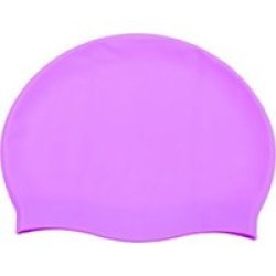 Senior Silicone Swim Cap- Purple
