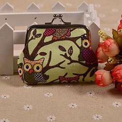 Coco Store Multichoice Color Fashion Owl Coin Money Bag Purse Wallet For Women And Girls