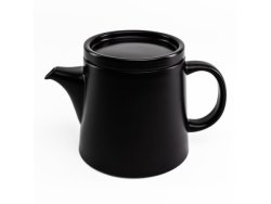 Flat Stackable Teapot 1.2L Black