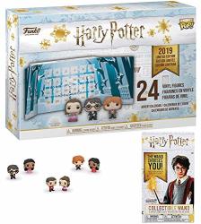 Wizard-a-day 2019 Harry Potter Advent Calendar Figure Figure Pop Fun Bundled With MINI Metal Wand Blind Box 2 Magical Items