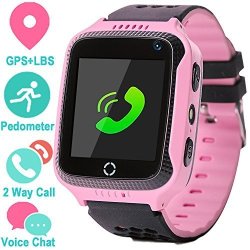 Gps Tracker Smart Watch For Kids - Gps Locator Pedometer Fitness Tracker Touch Camera Games Light Touch Anti Lost Alarm Clock Smart Watch Bracelet