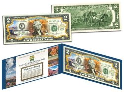 Grand Canyon Official United States $2 Bill Honoring America's National Parks