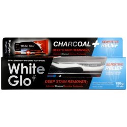 White Glo Charcoal Toothpaste Sensitive 150G