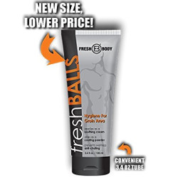 Fresh Balls Lotion The Solution For Men - New Size Lower Price 3.4 Oz Tube