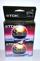 Tdk Premium Grade 8MM Video Tape 4-PACK Discontinued By Manufacturer