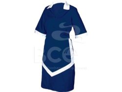 Ladies Housekeeping 3PC - Navy And White Small