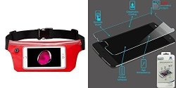 Combo Pack Red Sports Activity Waist Pack Pocket Belt For Apple Iphone 4S 4 Apple Ipod Touch 4TH Generation Apple Iphone 3GS 3G Samsung R920 Galaxy