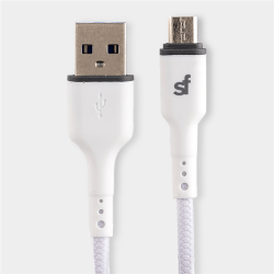 Supa Fly 2.4A Micro USB 2M Cable White