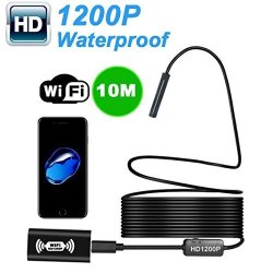Besde Wireless Endoscope Inspection Camera For Ios Android 2.0 Megapixel 1200P HD Black