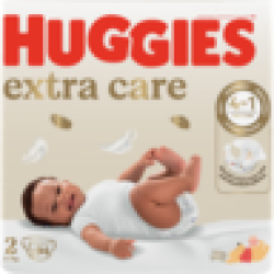 Huggies Extra Care Disposable Nappies Size 2 94'S