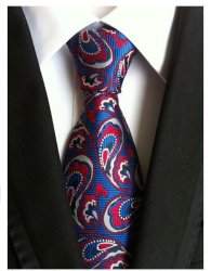 Qian Xin Ye Mens Polyester Silk Necktie - A011