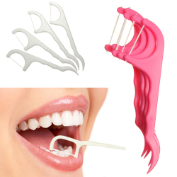 25pcs Dentist Dental Teeth Floss Stick Interdental Teeth Brush