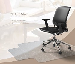 Heavy Duty Carpet Chair Mat Thick And Sturdy Transparent Chair Mat For Low And Medium Pile Carpets Size 36 X 48 With Lip