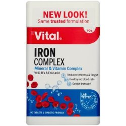 Vital Iron Complex Healthy Red Blood Cells 90 Tablets