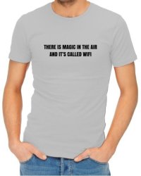 Magic In The Air Mens Grey T-Shirt Large