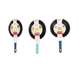 3 Piece Combo - : Nonstick Frying Pan 20CM 24CM 26CM Marble Coating Stay-cook Handle Oven Safe Induction-ready Compatible With All Cooktops
