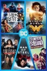 Dc Universe: 5-MOVIE Collection - Man Of Steel Batman V Superman Suicide Squad Wonder Woman Justice League DVD Boxed Set