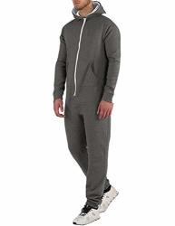 Coofandy Mens Jogging Tracksuit One Piece Outfits Overalls S-xxl