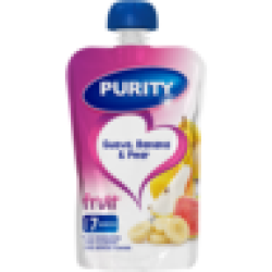 Purity Guava Banana & Pear Fruit Puree 7 Months+ 110ML