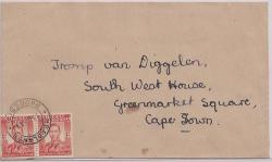 Southern Rhodesia 1947 Kgvi Headlands Cover To Cape Town
