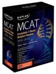 Mcat Complete 7-BOOK Subject Review 2019-2020 - Online + Book + 3 Practice Tests Paperback
