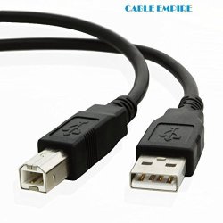 USB Cable For Epson Discproducer Standard 50 Disc Publisher C31CB72001 Printer 3 Feet By Cable Empire