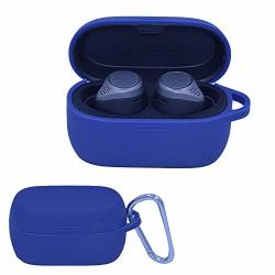 Silicone Case Compatiable With Jabra Elite Active 75T Nonslip Protective Skin Cover For Jabra Elite 75T Wireless Sports Earbuds Soft Flexible Anti-scratch Shockproof Blue