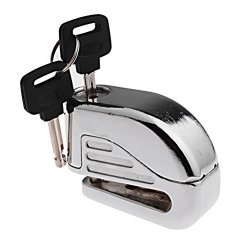 Anti Thief Sound Security Alarm Electron Disc Brake Lock 6mm Pin For Motorcycle Motorbike Safety Sport Racing Bike Silver