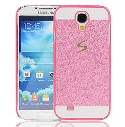 Galaxy S4 Case I9500 Case Luxury Beauty Hybrid Hard PC Shiny Bling Glitter Sparkle With Crystal Case For Samsung Galaxy S4 I9500 Hard Pink