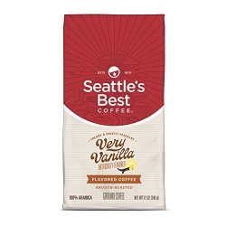 Seattle's Best Coffee Very Vanilla Flavored Medium Roast Ground Coffee 12-OUNCE Bags