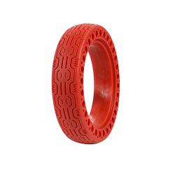 Allomn Solid Tire Mijia Scooter Replacement Tire For Xiaomi M365 8.5 Inch Mi Scooter Tires Rubber Solid Front rear Tire Red