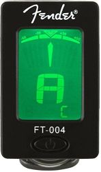 Fender FT-004 Black Clip-on Chromatic Guitar & Bass Tuner P n 0091160000