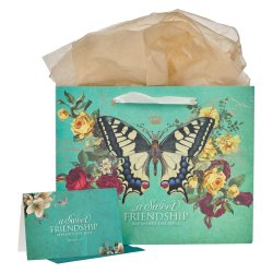 Large Landscape Gift Bag With Card - Sweet Friendship Proverbs 27:9