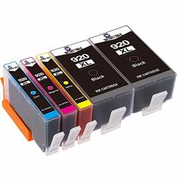 Bubu Bird Compatible Replacement For Hp 920XL 920 XL Ink Cartridges High Yield Work With Hp Officejet 6500 6500A 6000 7000 7500 7500A E709 E710 Printer 1SET+1BLACK
