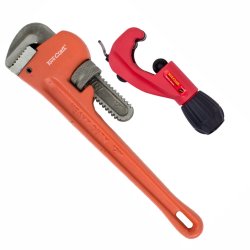 Craf Pipe & Tube Cutter 6-35MM Tc PC635 C w Pipe Wrench 300MM TC602300