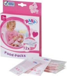 Baby Born Food Packs 12X Sachets