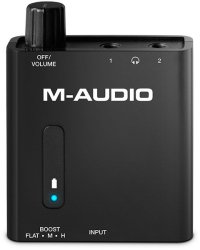 M-Audio Bass Traveler Portable Headphone Amplifier Black