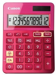 Canon Office Products 9490B018 Canon LS-123K Desktop Basic Calculator Metallic Pink
