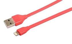 Gabbagoods 3 Foot Apple Mfi Certified 8-PIN Lightning USB Flat Wire Cable For Iphone 5 5S 5C - Pink