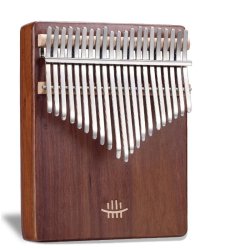 Hluru 21 Keys Thumb Piano Wooden Professional Kalimbas Bottom Hole Mahogany Musical Instrument For Beginner - D